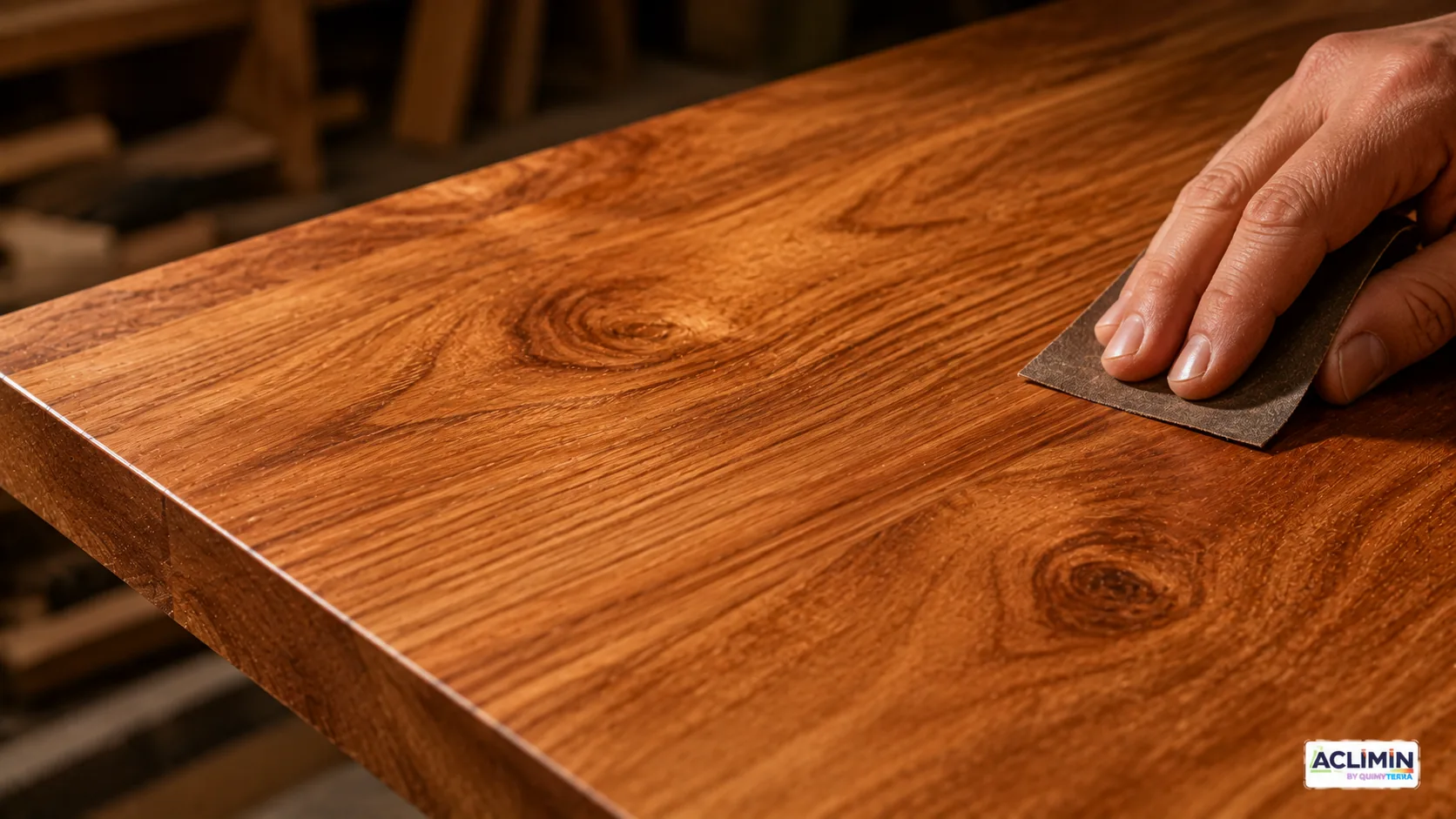 Nano Primario Transparente Lijable para Madera — aplicación real